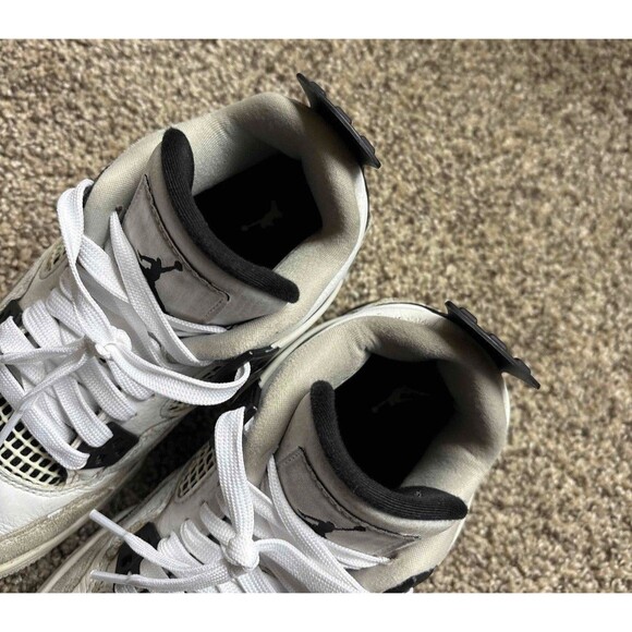 Nike Air Jordan 4 Military Black Size 4 Youth (Size 5.5 Women's) - Picture 8 of 8